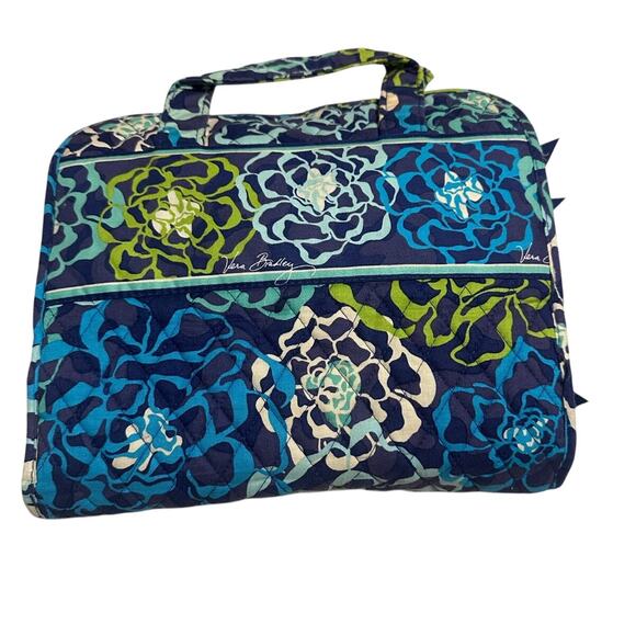 Vera Bradley Travel Toiletries Kit Organizer Katalina Blues Cosmetics - Picture 1 of 7